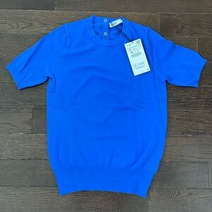 Zara sweater in blue. Size small. New with tags.